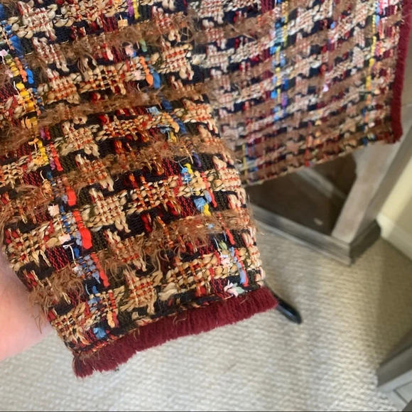 Anthropologie ett:twa Harlequin Tweed Blazer Bohemian Casual Women’s XS - Picture 8 of 14